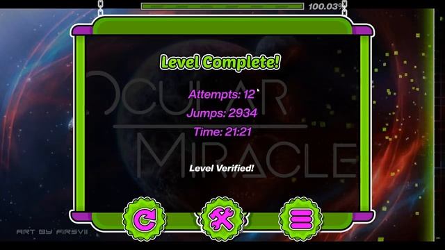 Ocular Miracle VERIFIED (Extreme Demon) by Davphla, GaidenHertuny, Zero, etc. | Geometry Dash смотреть онлайн