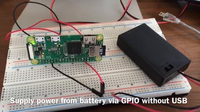 Raspberry Pi Zero W Supply power from battery via GPIO смотреть онлайн