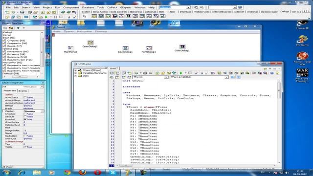 Урок Delphi.Пишем блокнот