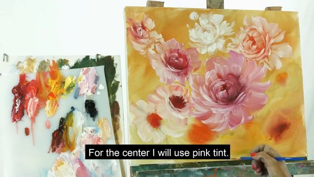 Webinar on Painting by Olga Bazanova - Peonies. Part 2 смотреть онлайн