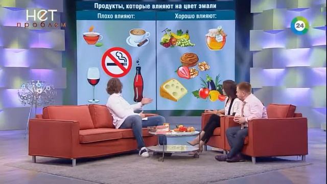 Врач-стоматолог Глеб Пекли рассказывает о домашнем отбеливании зубов (Нет Проблем! на МИР) смотреть онлайн