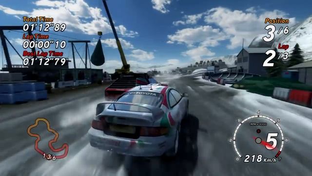 Sega Rally PS3 Gameplay Test смотреть онлайн