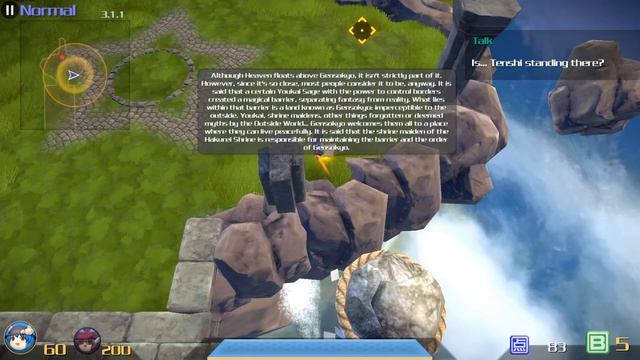 Прохождение 永遠消失的幻想鄉 ～ The Disappearing of Gensokyo #1 - Тенши смотреть онлайн