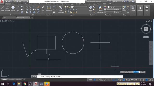 AUTOCAD 9-DARS OBJECT SNAP смотреть онлайн