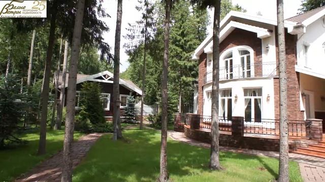 Красивый дом в лесу на Киевском шоссе, поселок ВИК, презентует Александр Либов, Белые Ветры смотреть онлайн