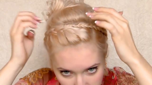 Greek goddess hair tutorial Updo hairstyle for shoulder length medium long hair смотреть онлайн