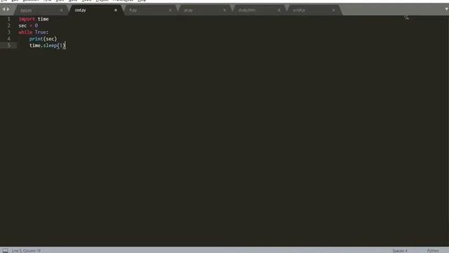 Как сделать секундомер на Python3
