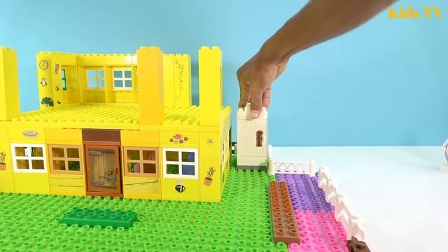 Peppa Pig Blocks Mega House LEGO Creations With Masha And The Bear Lego #42 смотреть онлайн