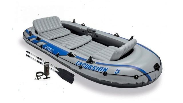 Надув.лодка Excursion 5 Set, 366х168х43см весла/насос, до 455кг (Intex) обзор 68325 смотреть онлайн
