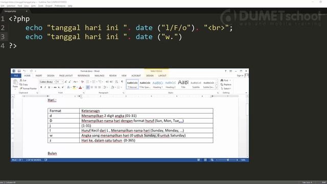 Cara Membuat Tanggal Otomatis Menggunakan PHP смотреть онлайн