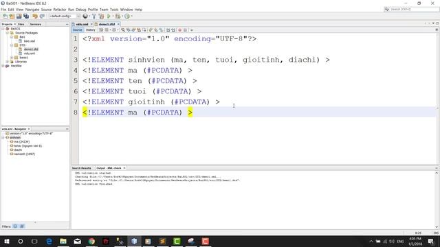 Bài 2 DTD trong XML Document Type Definition Công nghệ XML Học XML bài giảng XML смотреть онлайн