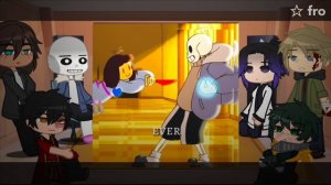 fandoms react to sans - undertale (5/6) !! FW !!