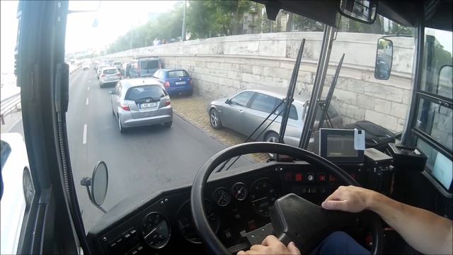 SZIGET-BUSZ Airport Transfer Bus  BKV. Ikarus Ik 280. (Cockpit View) Budapest. 2018.