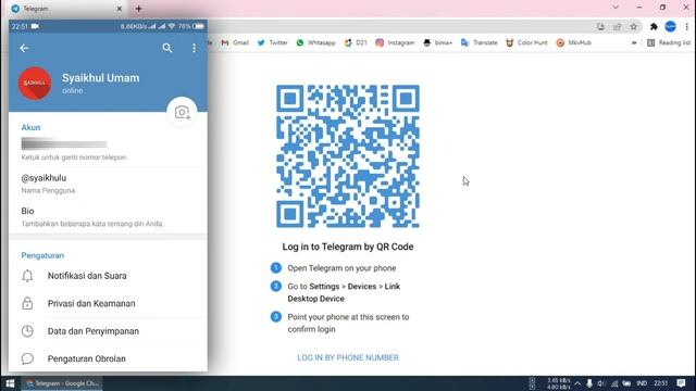 Cara Membuka Telegram Web Melalui Laptop/PC смотреть онлайн