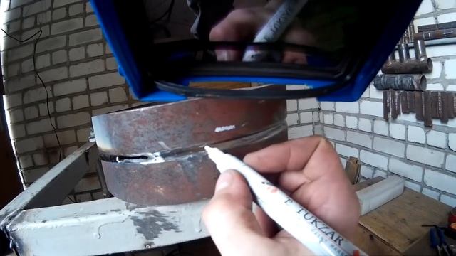 Сварка горизонтального шва на просвет (сварка корня шва).mp4 смотреть онлайн