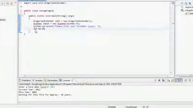 JAVA Programming Tutorial Using Gregorian Calendar Static VS non Static смотреть онлайн