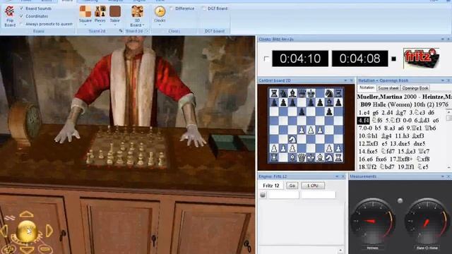 Fritz 12 at ChessCentral - Play Chess against the Turk смотреть онлайн