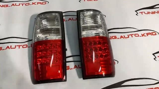 Задние фонари стоп сигналы Toyota Land cruiser 80 красные смотреть онлайн