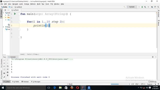 For loop in kotlin. Kotlin programming tutorial in Hindi смотреть онлайн