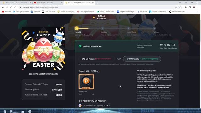 Binance 60.000 NFT Ödüllü Egg-citing Easter Extravaganza Etkinliği смотреть онлайн
