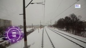 Рязань -  Москва из кабины электрички