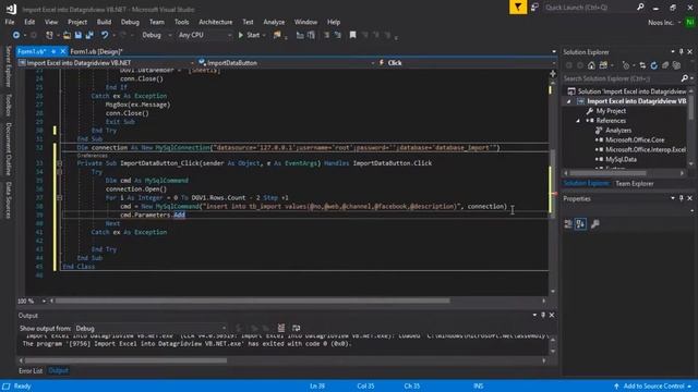 How to Import Excel into MySQL VB.NET смотреть онлайн