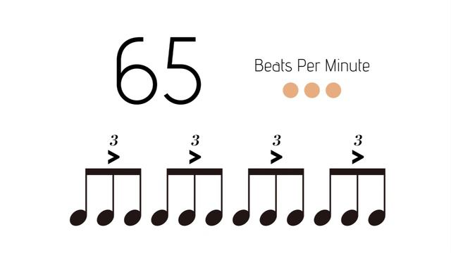 BPM = 65　メトロノーム - metronome - 3連 アクセント1-2 смотреть онлайн