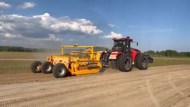 Скрепер "Скарабей" 11 кубических метров перемещаемого грунта. Производство Россия! смотреть онлайн