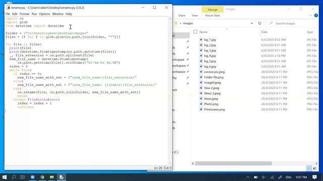 Python - change file names in one seconds смотреть онлайн