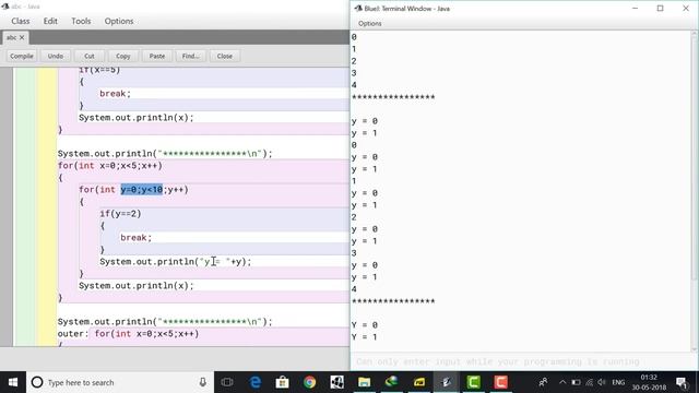 Java Programming : Basic Programming ( Break and Continue ) Part 13 in Hindi смотреть онлайн