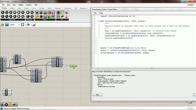 NOC3 Oscillation: 06 orientPlane python смотреть онлайн