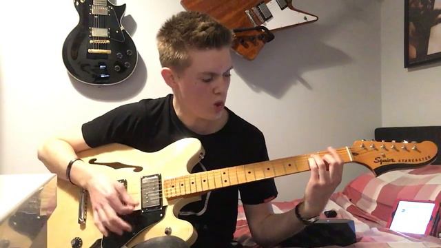 Geek Stink Breath by Green Day Guitar Cover on Squier Starcaster смотреть онлайн