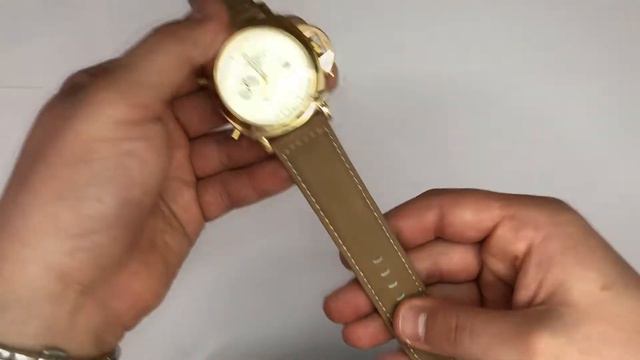 Видео обзор: Часы наручные Panerai White ремешок коричневый (реплика) смотреть онлайн