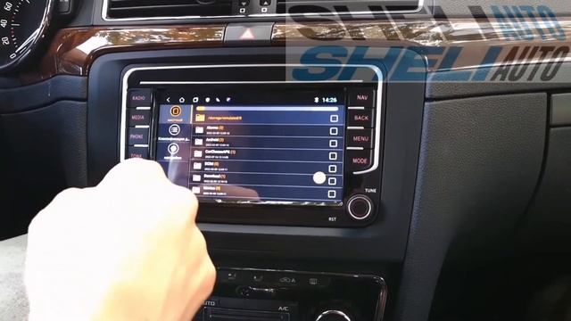 Установка и обзор штатной магнитолы на базе Android от компании SHELI AUTO для Skoda Superb