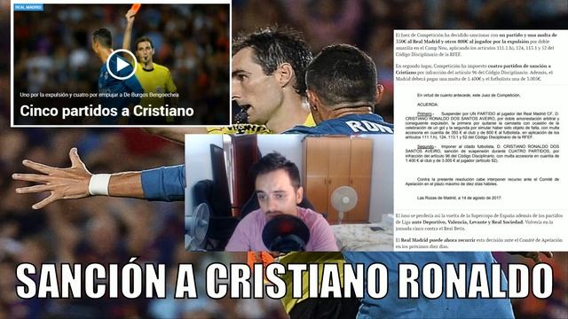 Esta será la sanción de Cristiano Ronaldo por la roja de la supercopa de España 2017 смотреть онлайн