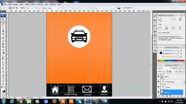 How to design Android splash screen for booking cab part 3 material design смотреть онлайн