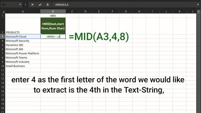MID FUNCTION| How-to use MID Formula in Excel|DocsEazy Tutorials смотреть онлайн