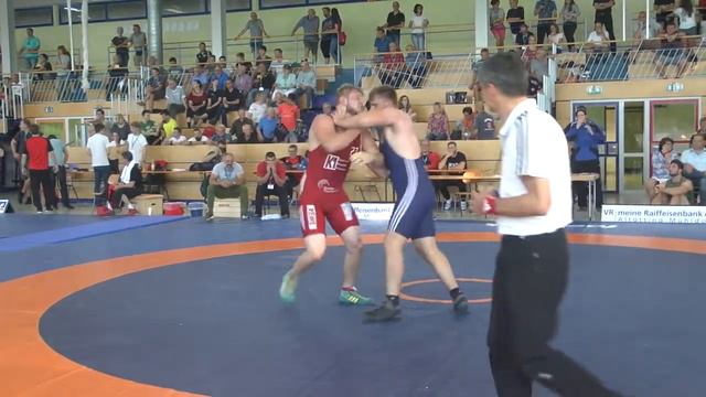 RINGEN - Deutsche Meisterschaften Greco - Hoffnungsrunde 130kg Felix Kraft vs. Marc Bonert смотреть онлайн
