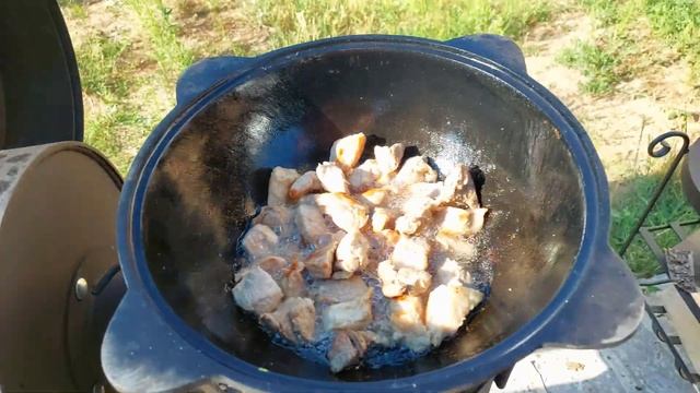 Оджахури - лучшее блюдо из картошки и мяса! В казане на костре ? смотреть онлайн