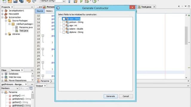 Java - Consctructeurs - Getter - Setter смотреть онлайн