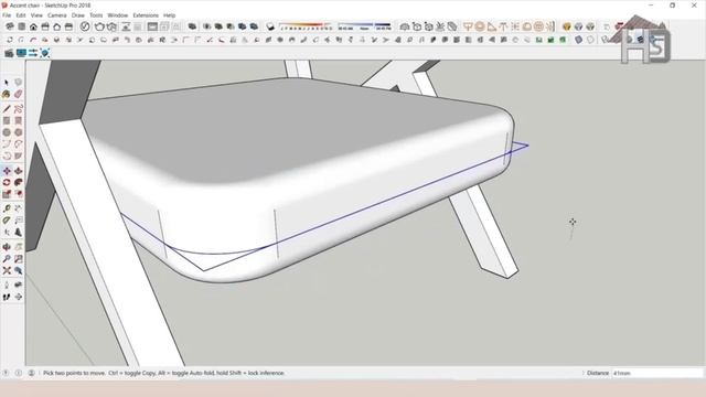 SketchUp Arm Chair Tutorial | Arm chair in Sketchup | How to Model an Accent Chair in Sketchup смотреть онлайн