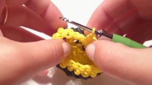 3d ПЧЕЛА ЛУМИГУРУМИ, амигуруми из резинок, BEE Loomigurumi, Радужки Rainbow Loom, ч.3
