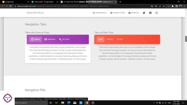 #part6 #reactjs Backend Dashboard Design With #materialui By NonTechBg | #html #css #javascript смотреть онлайн