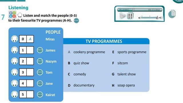 Excel 8th grade. TV programmes 2, page 35 смотреть онлайн