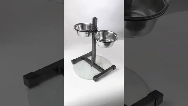 Миски для собак на подставке регулируемая для средних и больших пород смотреть онлайн