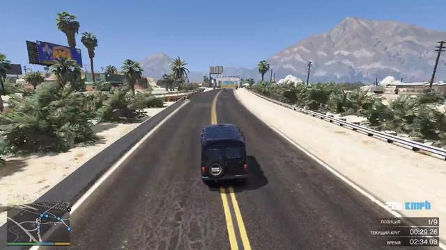GTA 5 UAZ-3962 первая гонка на легендарном буханке в гта 5 в RUTUBE,