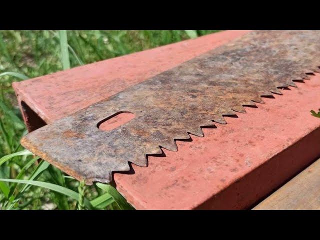 Удивительное изобретение первоклассного мастера. Самоделка из старой пилы по дереву смотреть онлайн