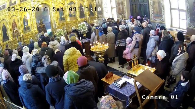 26.03.2016 Божественная литургия. Поминовение усопших. смотреть онлайн