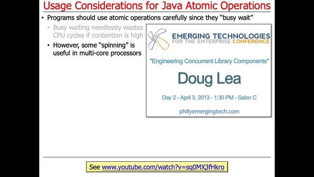 Java Atomic Classes and Operations: Usage Considerations смотреть онлайн