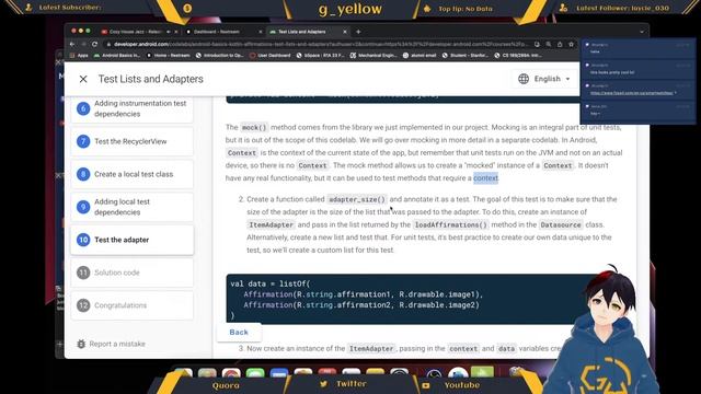 Android Basics in Kotlin | Test Lists and Adapters | Unit 2: Layouts | Pathway 2 | смотреть онлайн